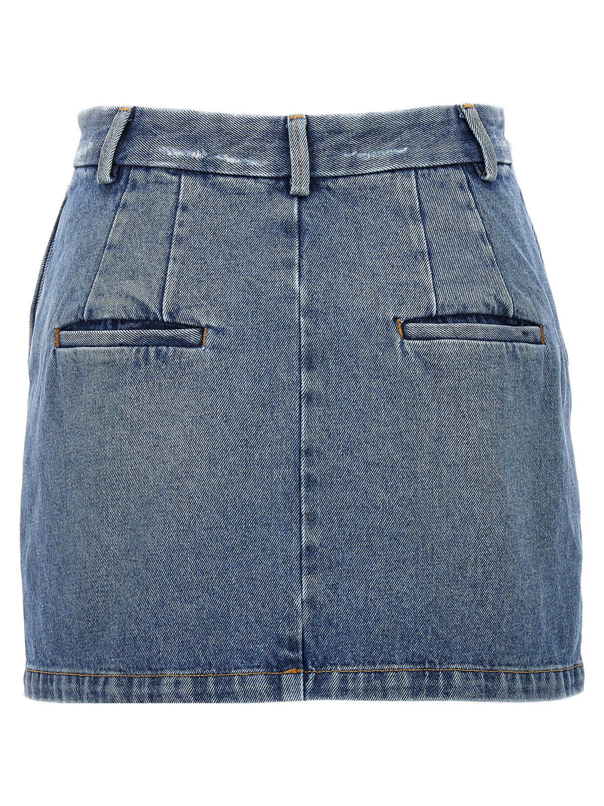 Armarium Lula Blue Cotton Long Skirt for Women