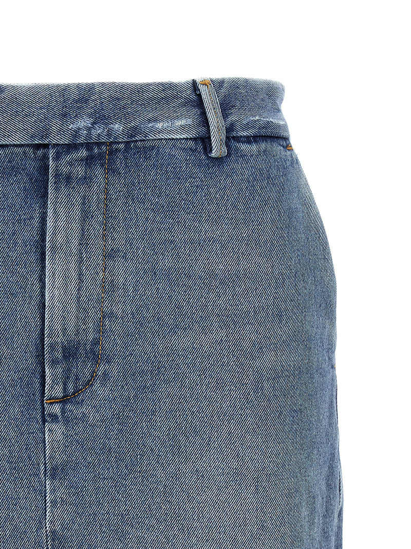 Armarium Lula Blue Cotton Long Skirt