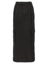 Armarium Shiv Black Cotton Mini Skirt