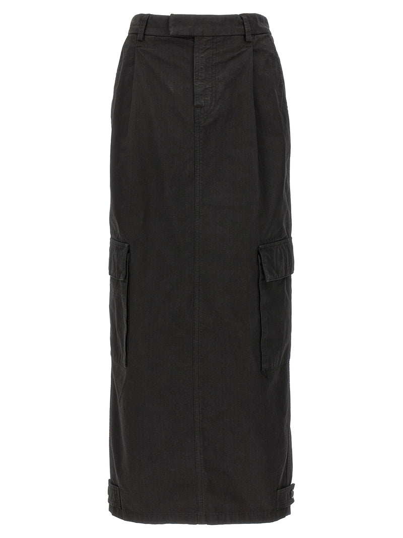 Armarium Shiv Black Cotton Mini Skirt