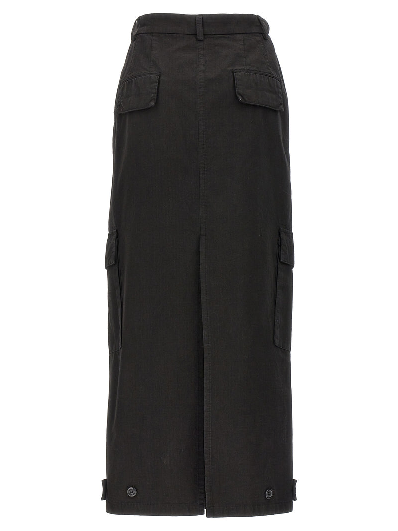 Armarium Shiv Black Cotton Mini Skirt