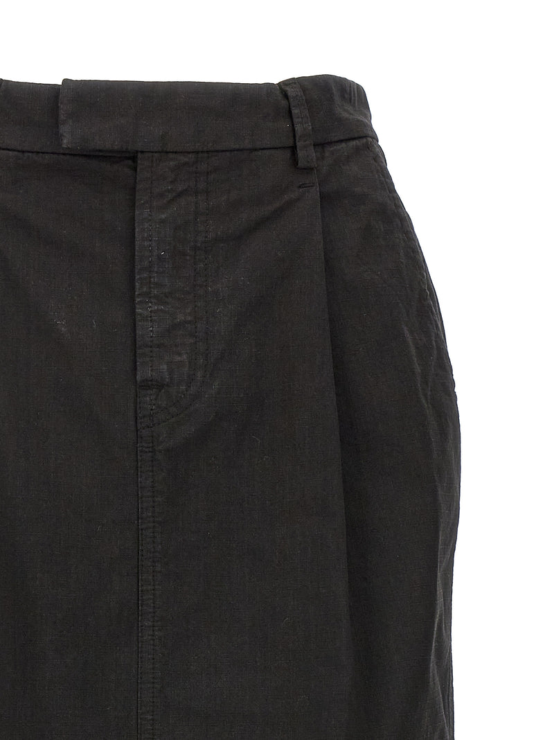Armarium Shiv Black Cotton Mini Skirt