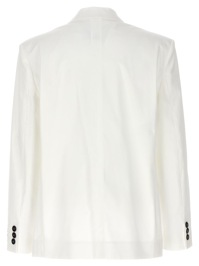 Moschino White Cotton Blazer for Women