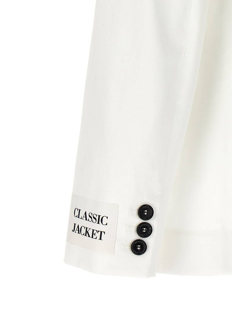 Moschino White Cotton Blazer for Women