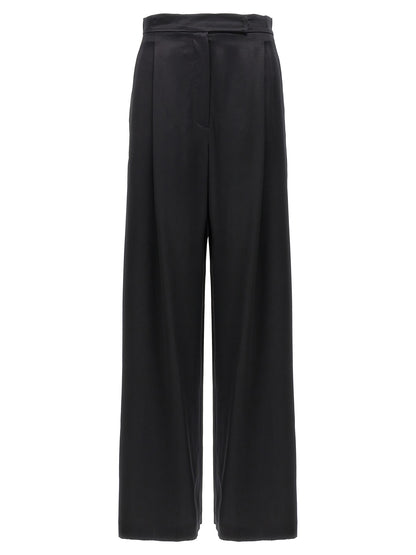 Max Mara Black Silk Casual Pants