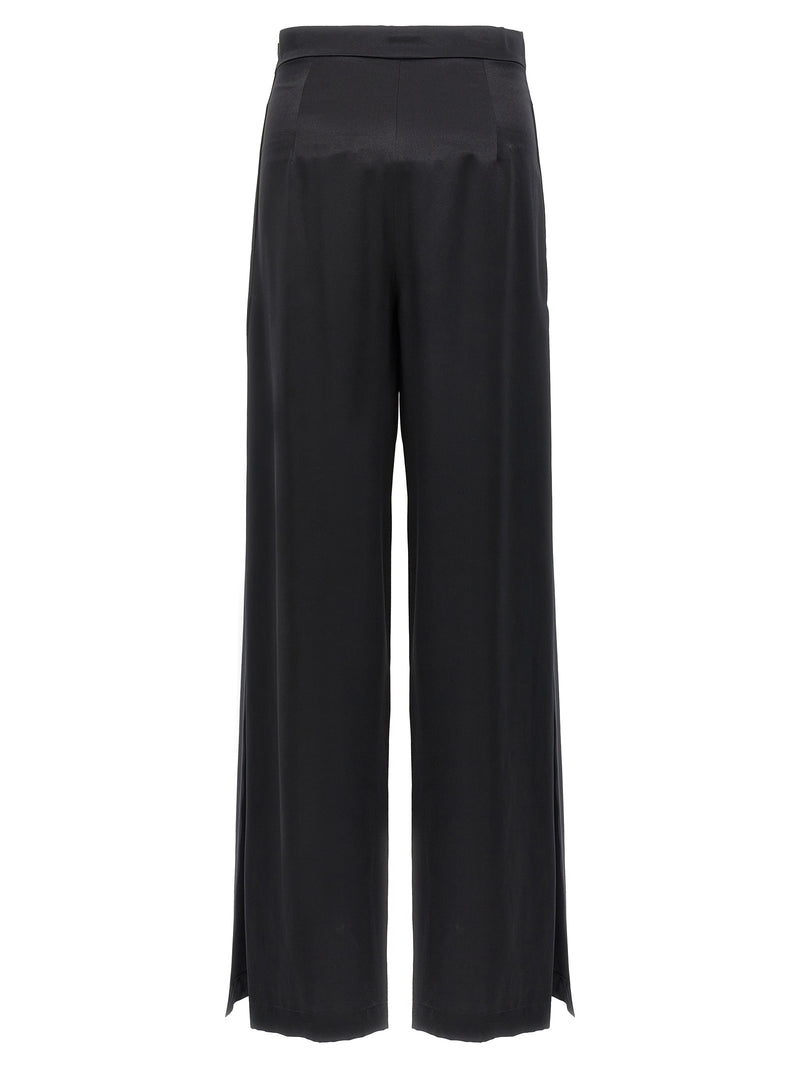 Max Mara Fiesta Black Silk Casual Pants for Women