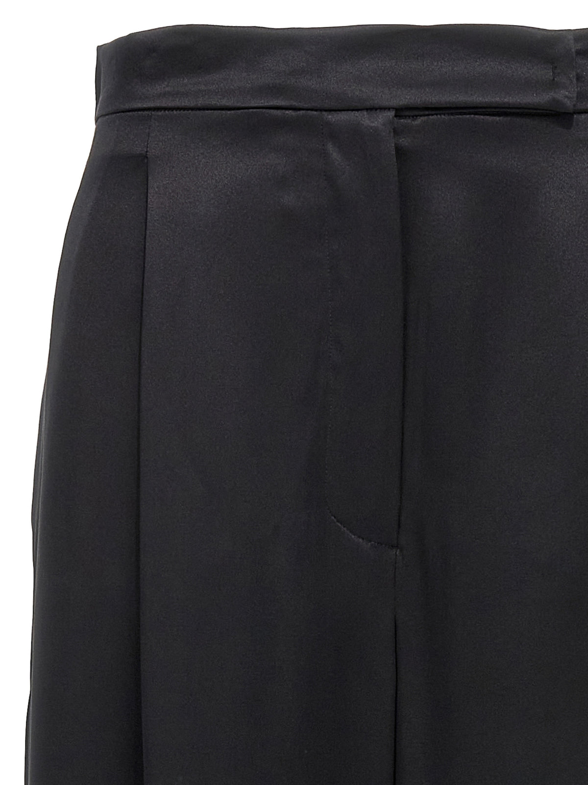 Max Mara Fiesta Black Silk Casual Pants for Women