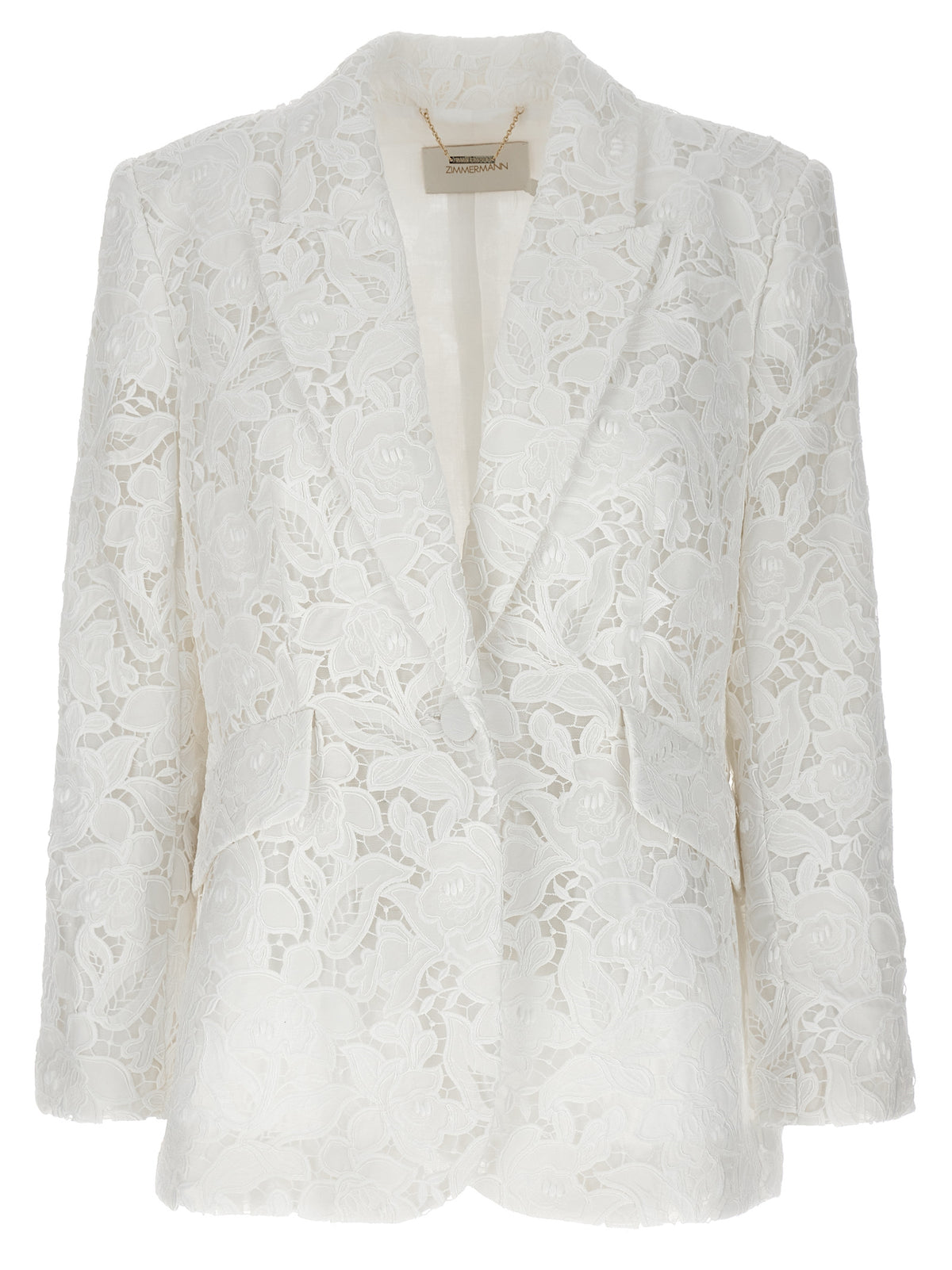 Zimmermann Natura Lace White Polyester Blazer