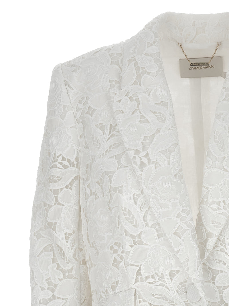 Zimmermann Natura Lace White Polyester Blazer