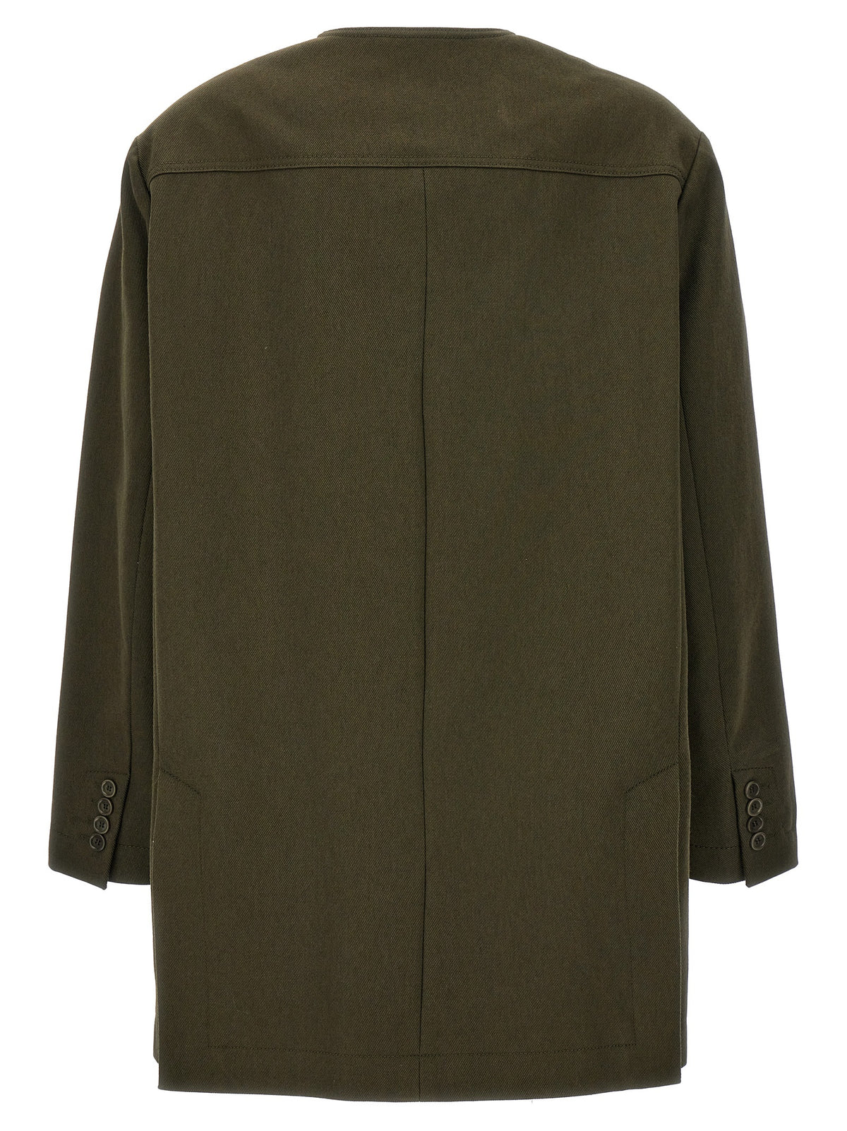 Max Mara Recital Bicolor Cotton Full-Length Jacket