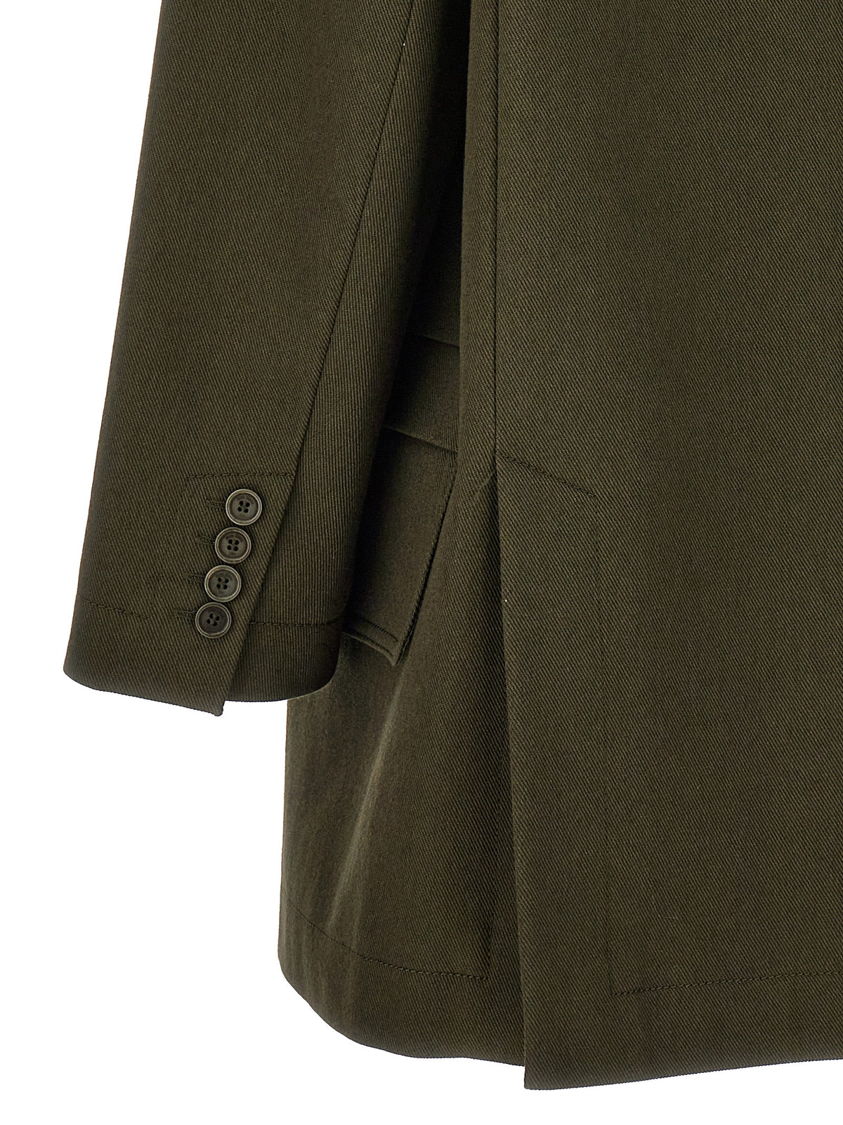 Max Mara Recital Bicolor Cotton Full-Length Jacket