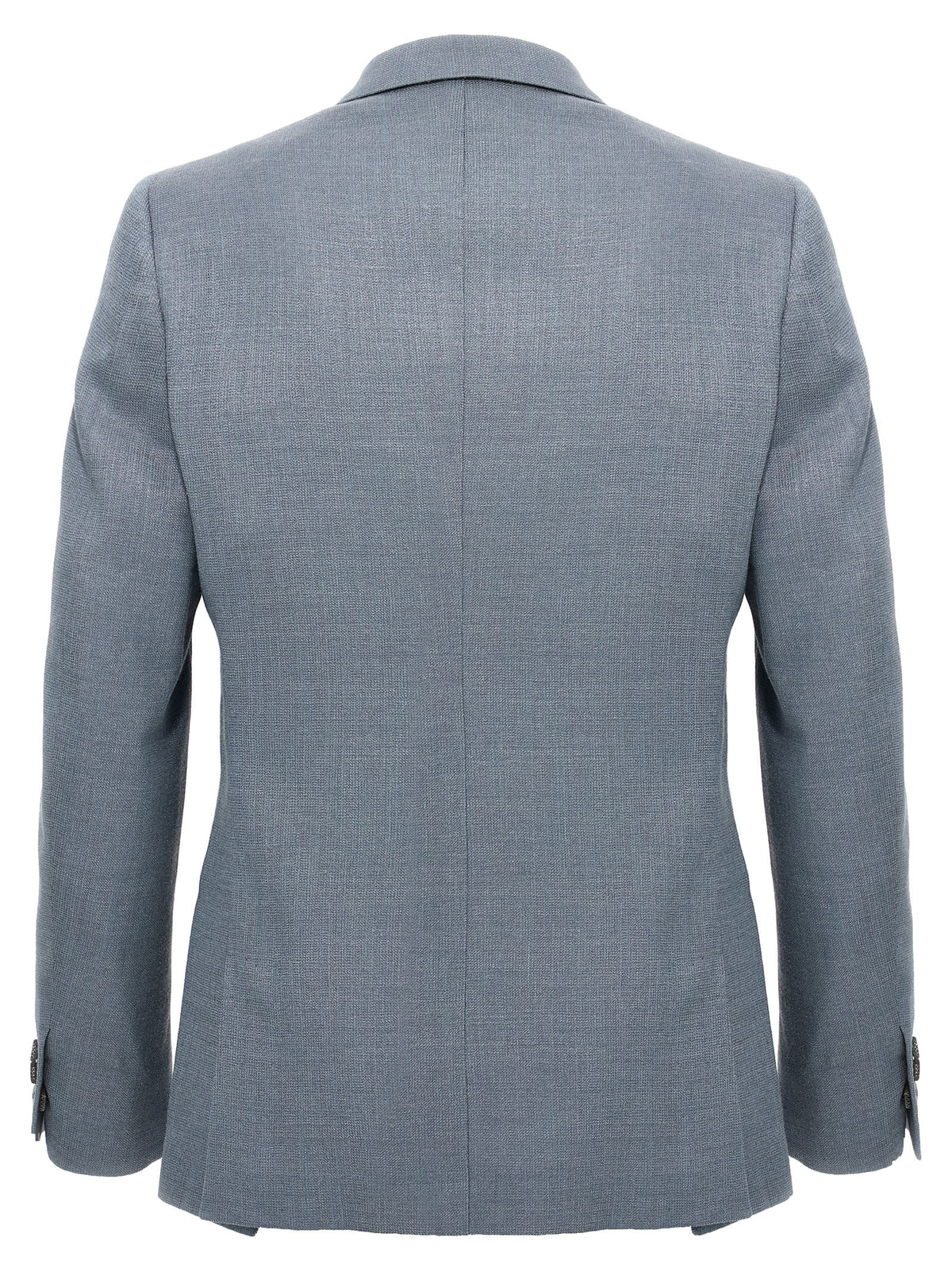 MAURIZIO MIRI Blue Silk Blazer - Elegant Double-Breasted Design