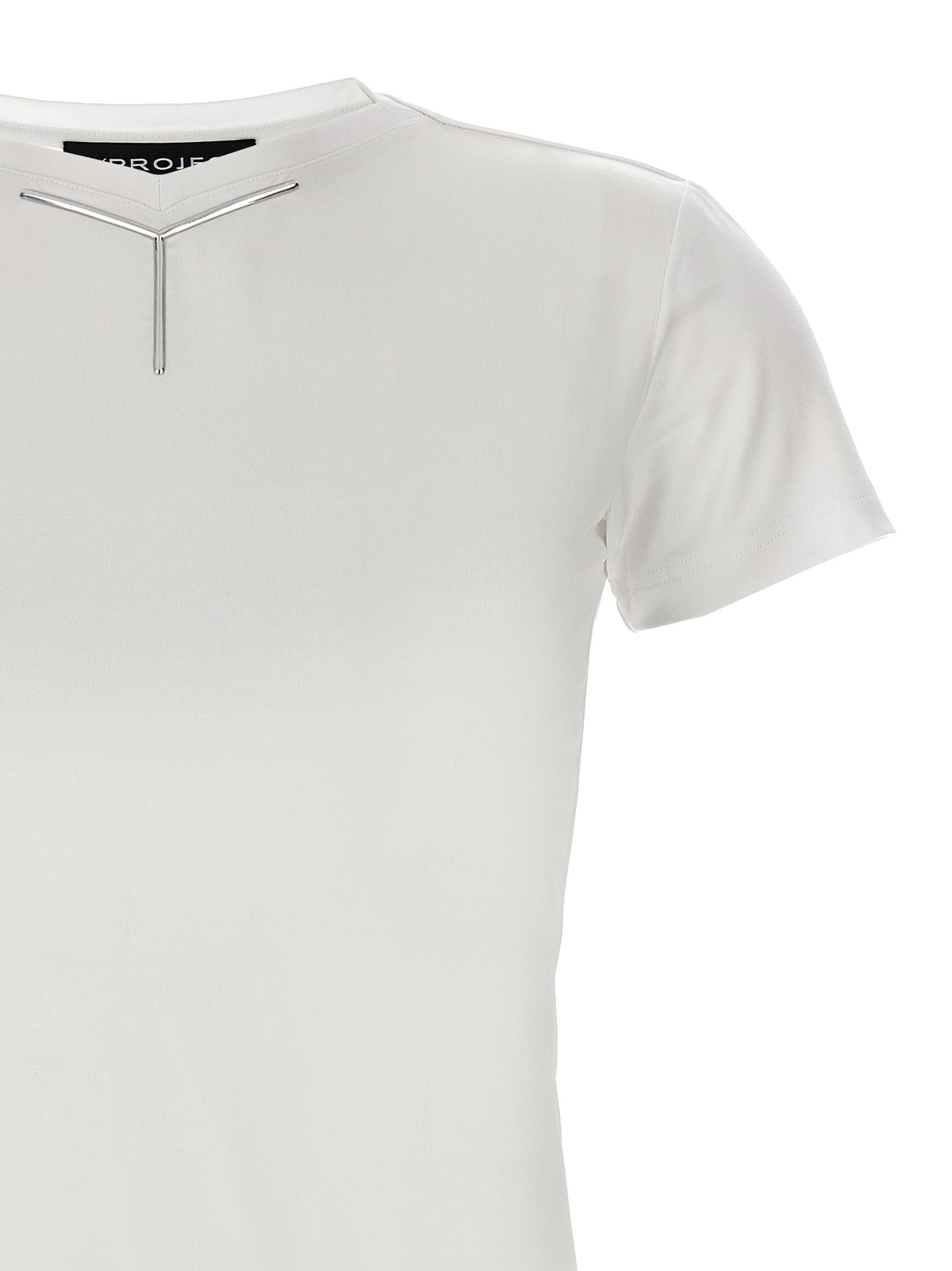 Y/PROJECT White Viscose ‘Y Baby Tee’ for Women
