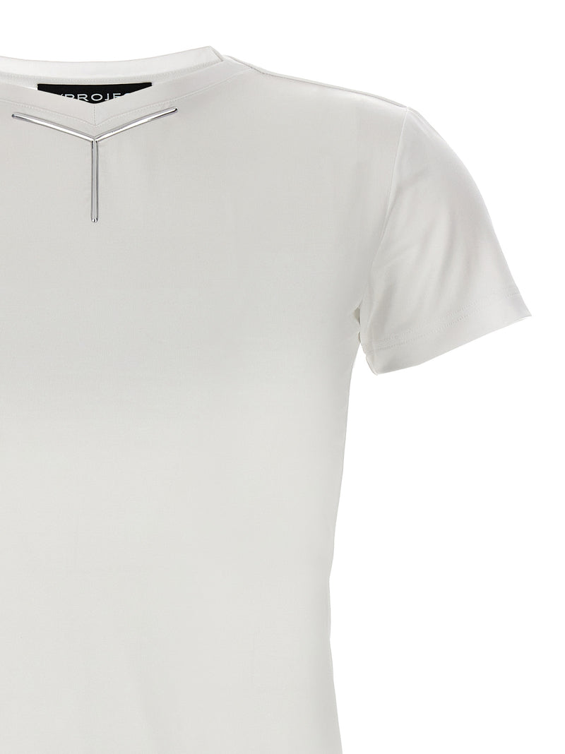 Y/PROJECT White Viscose ‘Y Baby Tee’ for Women