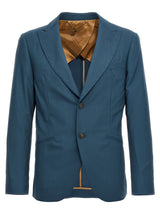 MAURIZIO MIRI 'Keanu' Blue Wool Blazer for Men