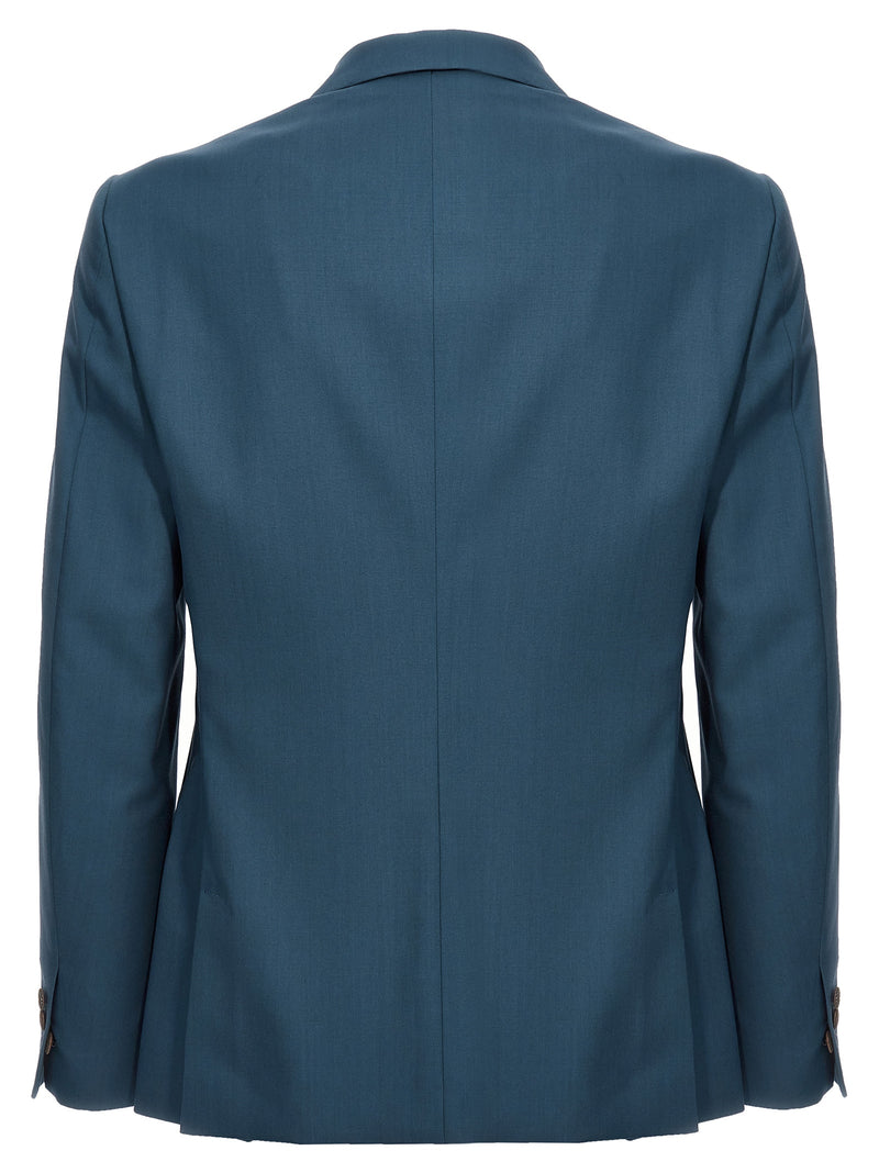 MAURIZIO MIRI Keanu Blue Wool Blazer for Men