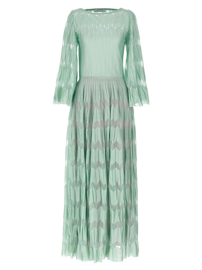 ANTONINO VALENTI Bicolor Viscose Long Dress