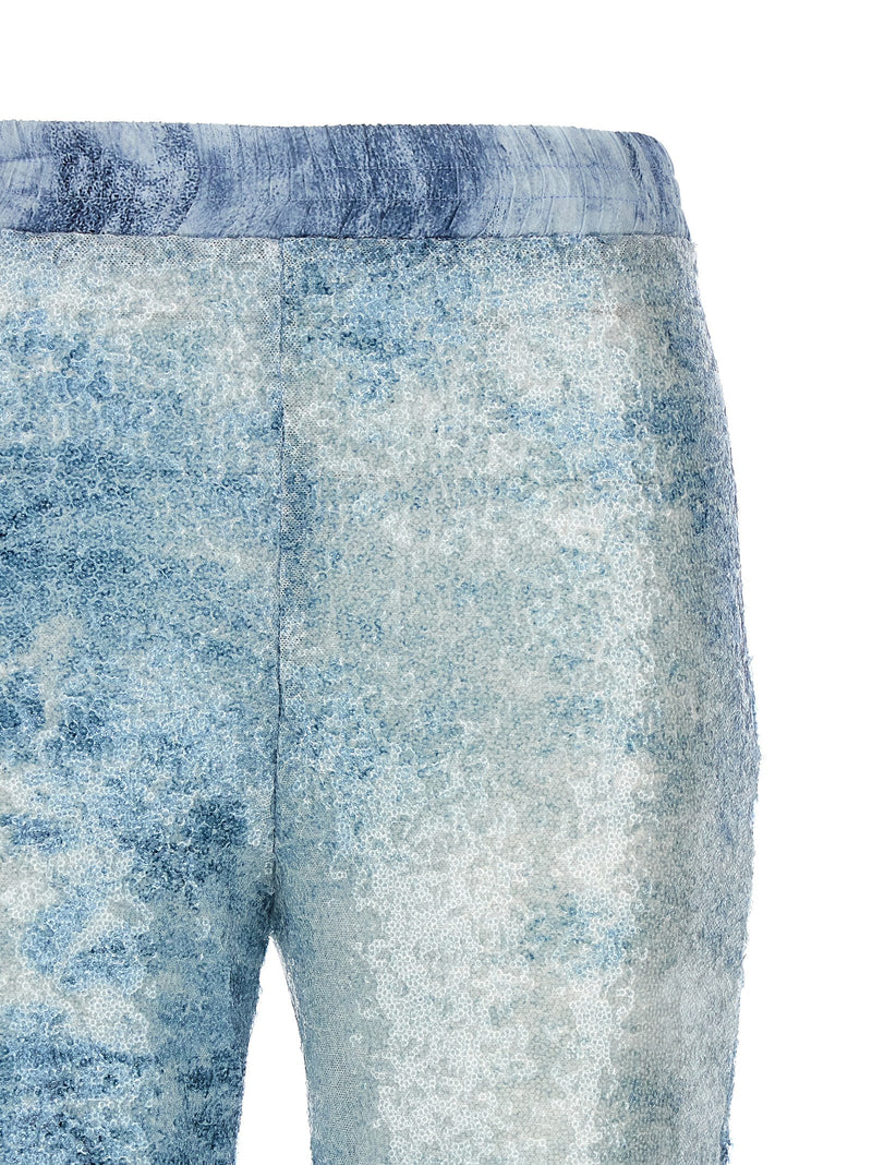 LE TWINS Robi Blue Polyester Cargo Pants