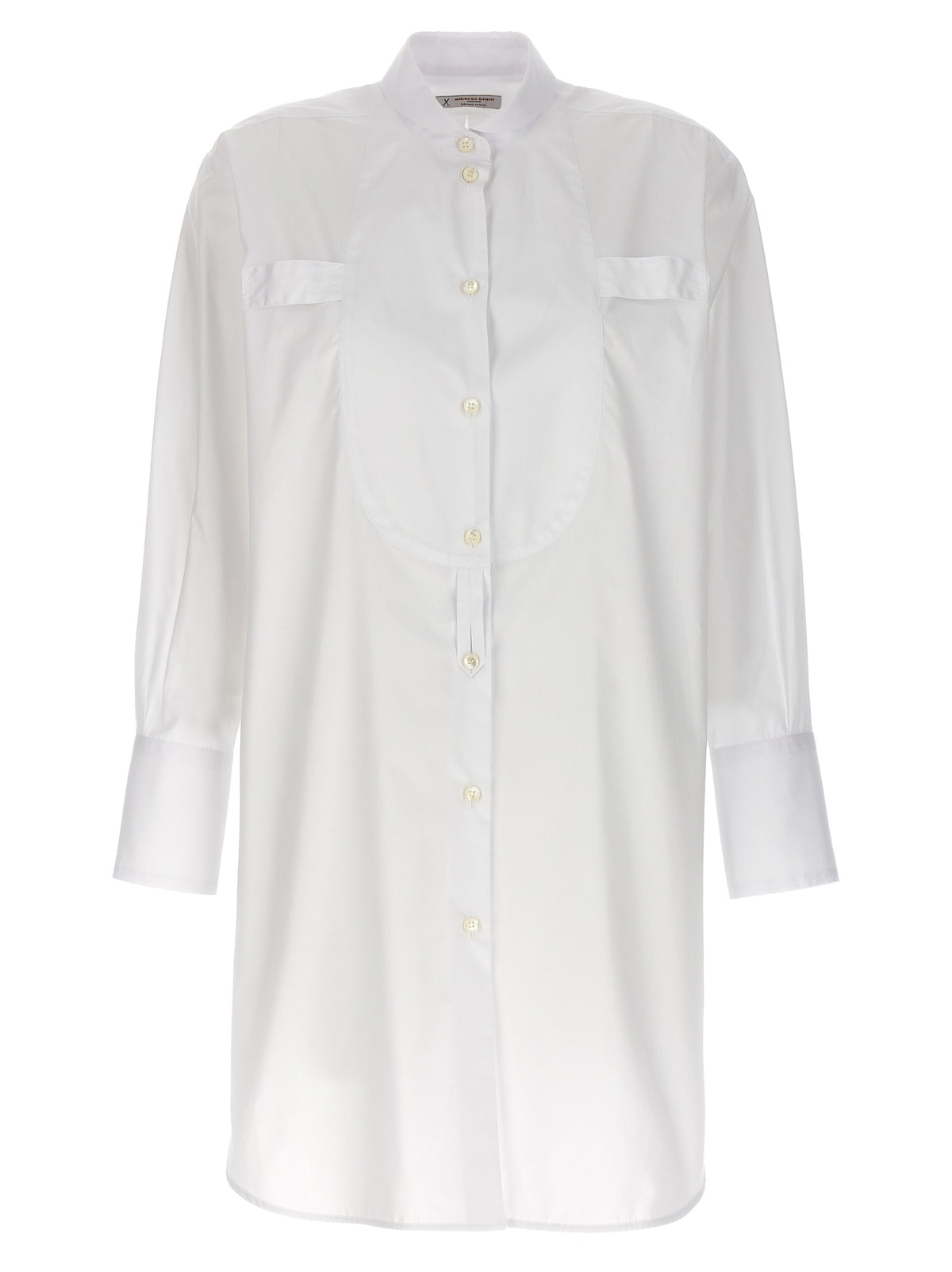 Alberto Biani White Cotton Blouse - Timeless Elegance