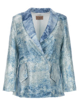 LE TWINS Como Blazer en Polyester Bleu