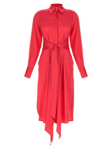 LE TWINS Cervia Fuchsia Silk Long Dress