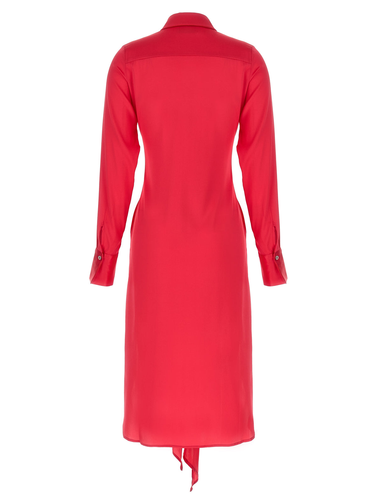 LE TWINS Cervia Fuchsia Silk Long Dress