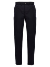 Department 5 Mike Blue Cotton Casual Pants for Men