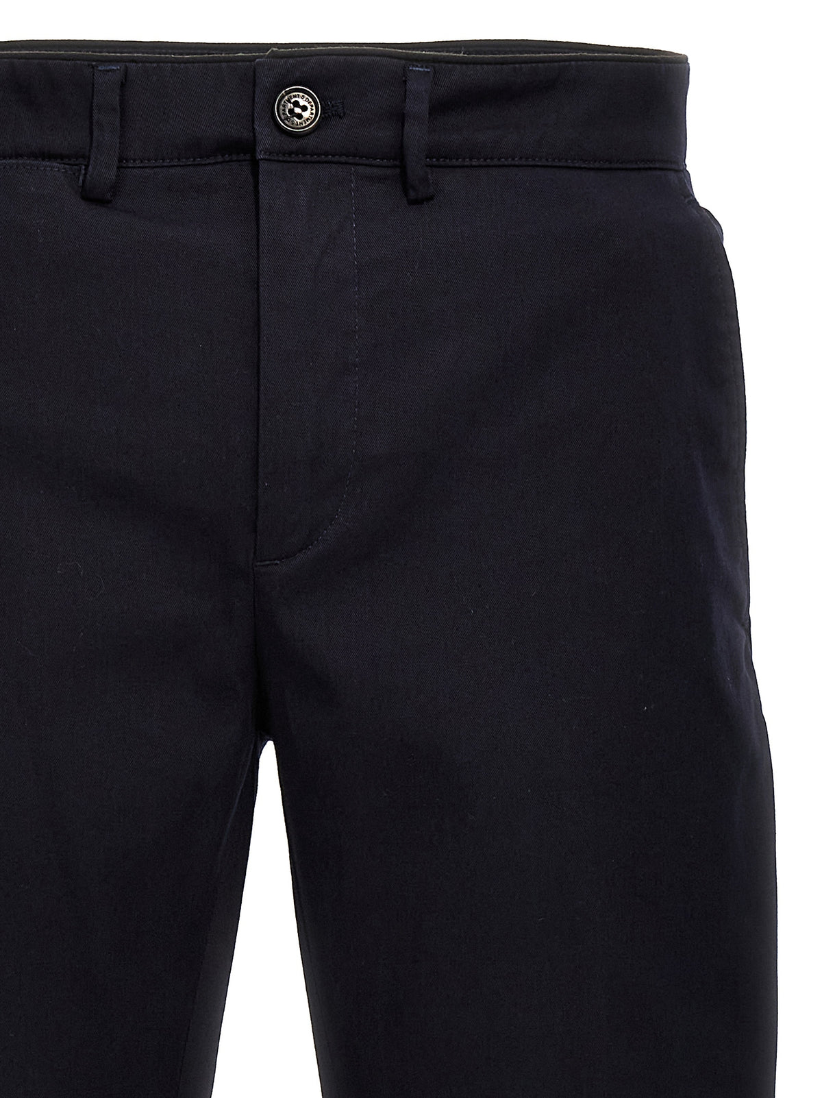 Department 5 Mike Blue Cotton Casual Pants for Men