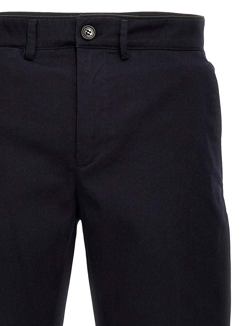 Department 5 Mike Blue Cotton Casual Pants for Men