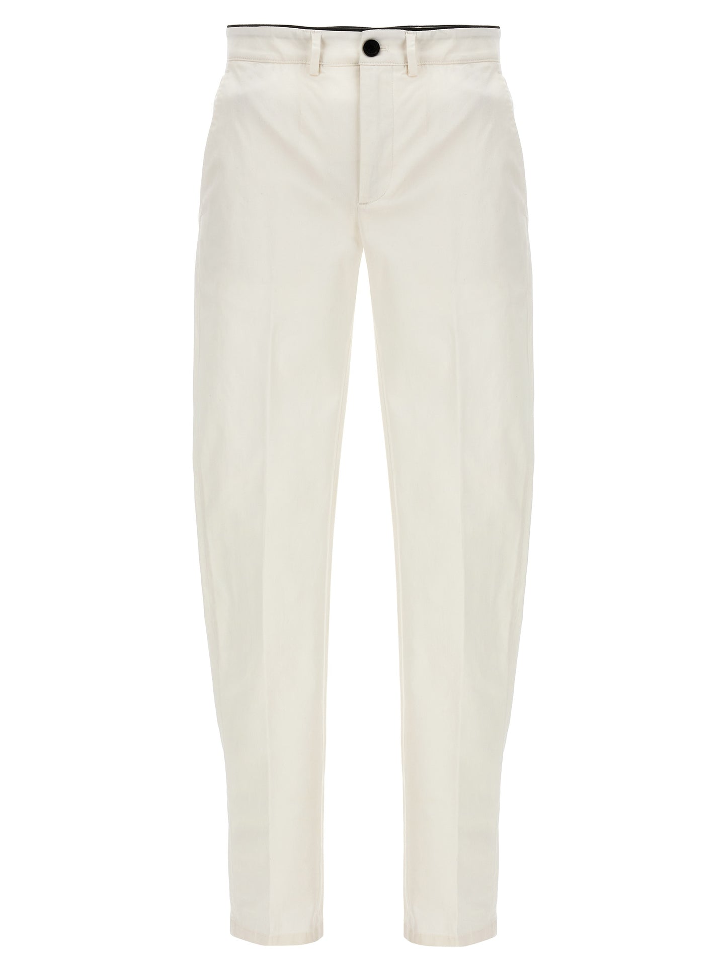 Department 5 White Cotton Casual Pants