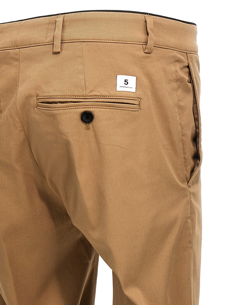Department 5 Mike Beige Cotton Casual Pants