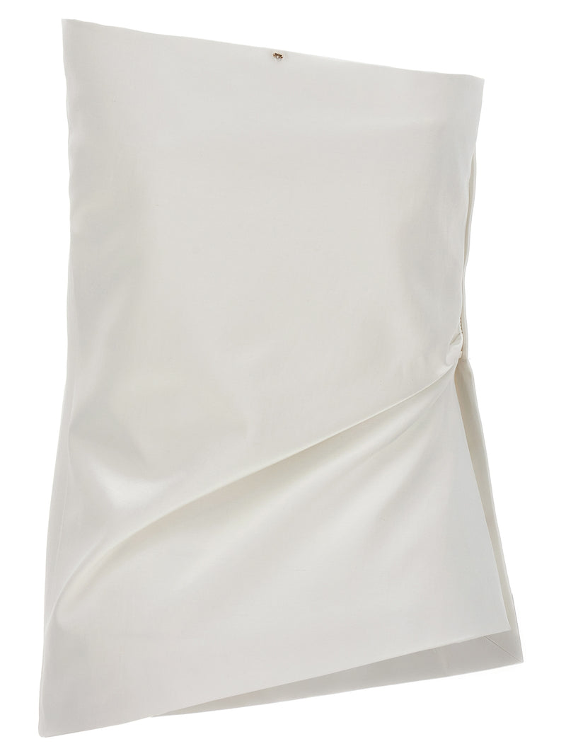 Sportmax Adda White Cotton Blouse - Off-the-Shoulder Design