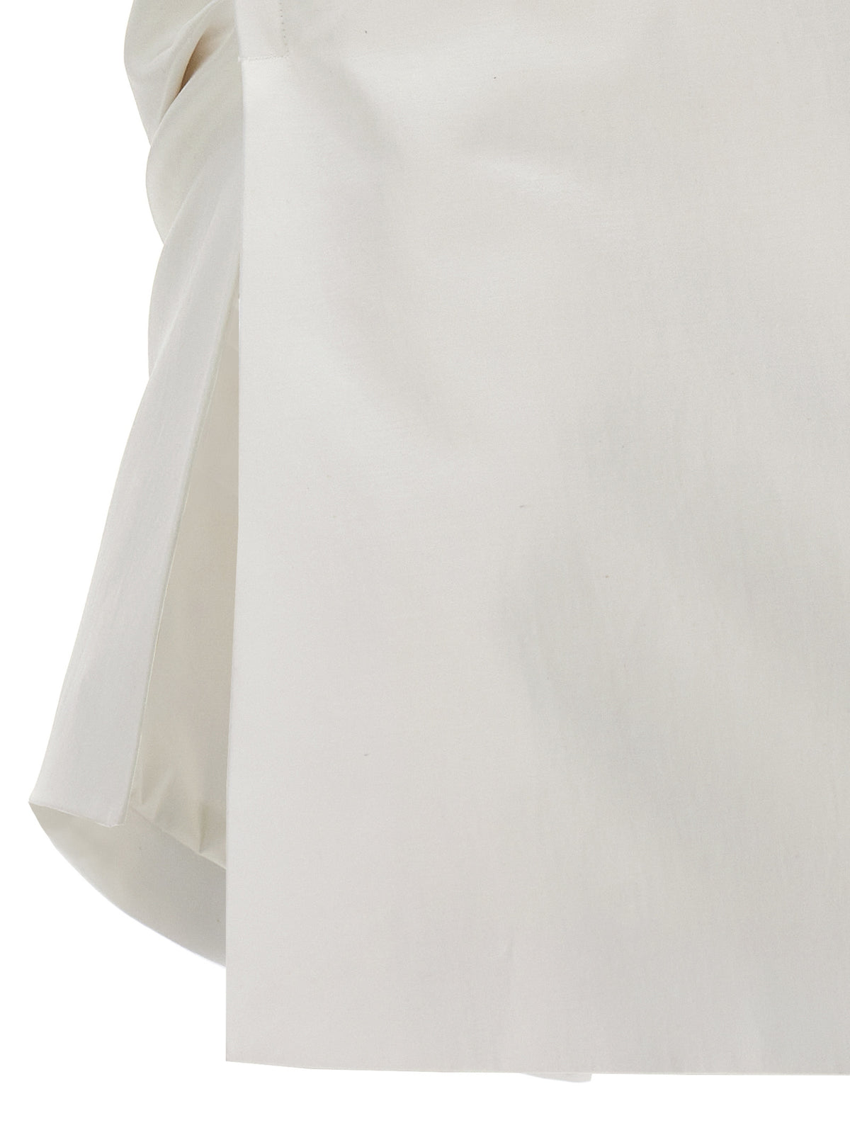Sportmax Adda White Cotton Blouse - Off-the-Shoulder Design