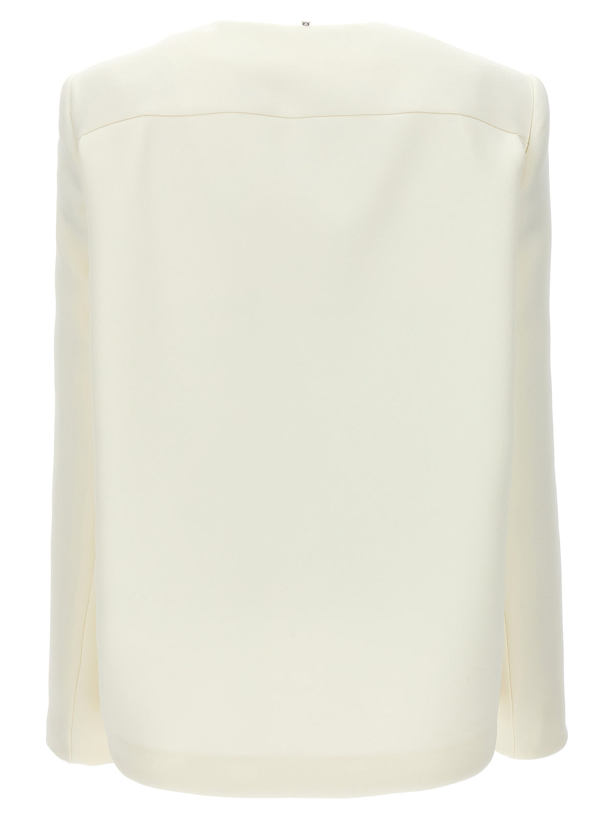 Sportmax Aceri White Polyester Full-Length Jacket
