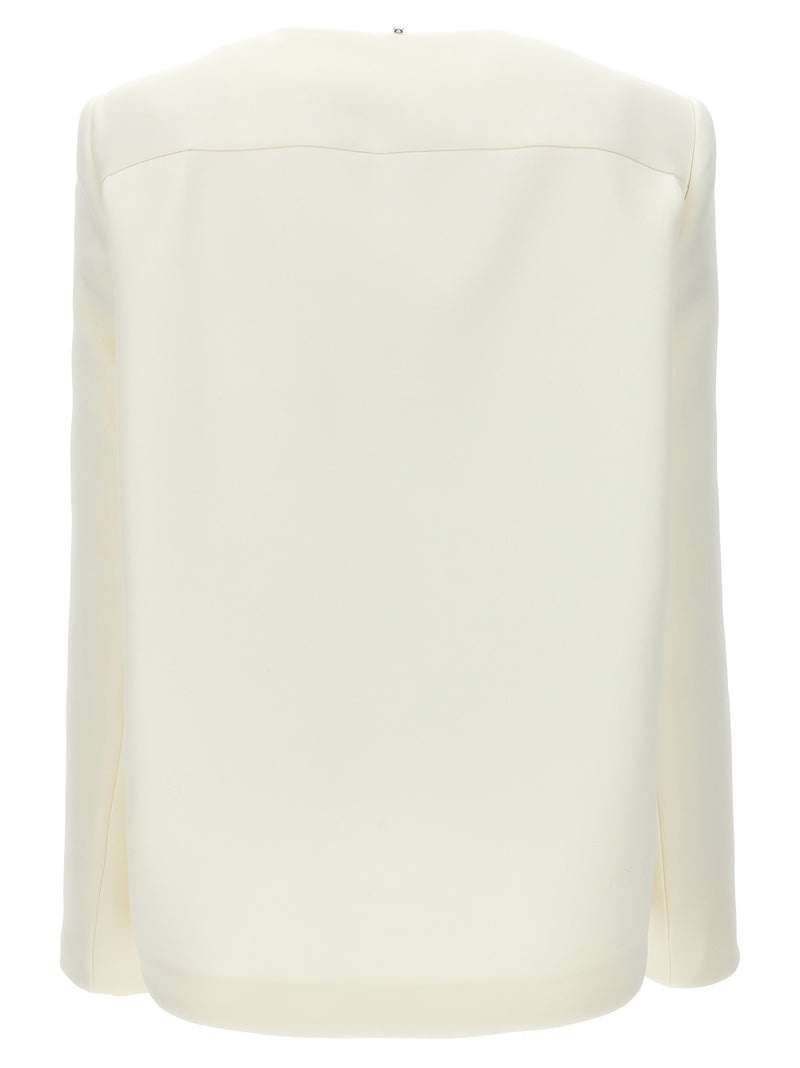 Sportmax Aceri White Polyester Full-Length Jacket for Women