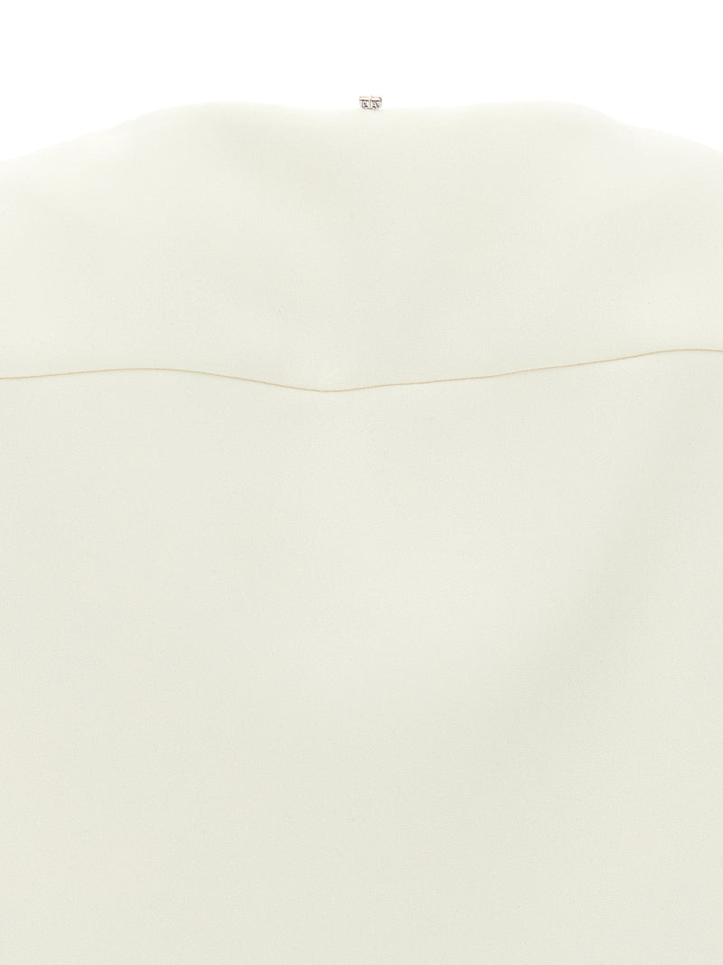 Sportmax Aceri White Polyester Full-Length Jacket for Women