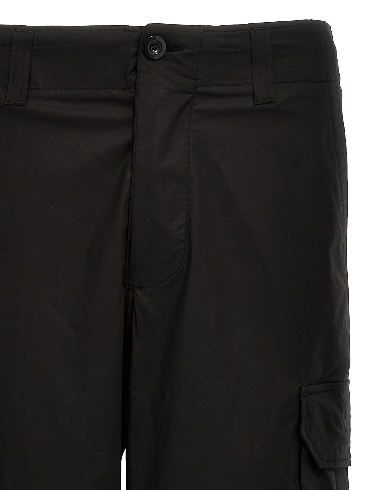 Department 5 Fleet Black Cotton Cargo Pants