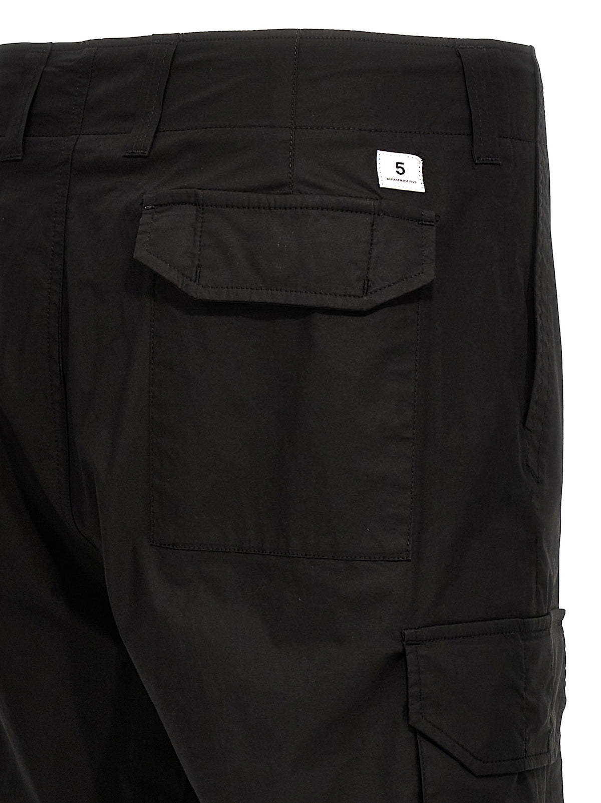 Department 5 Fleet Black Cotton Cargo Pants