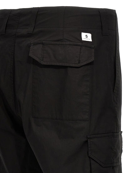 Department 5 Black Cotton Cargo Pants