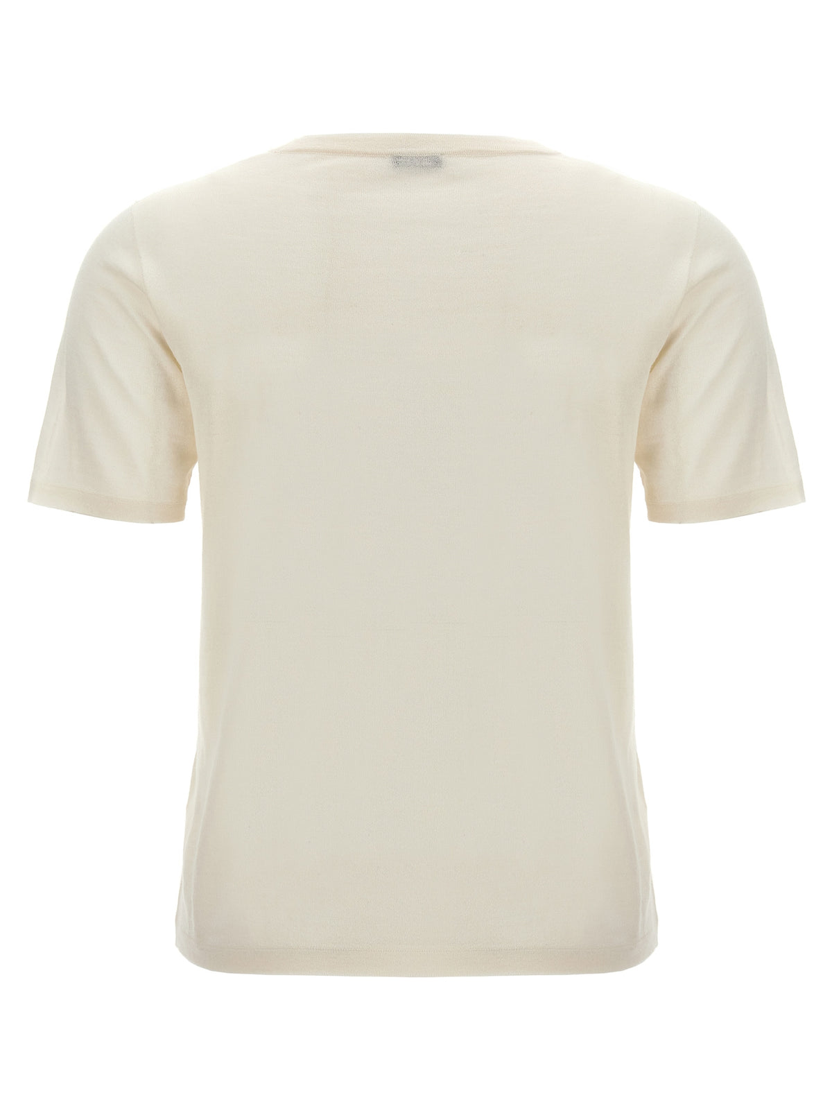 Kiton White Cashmere and Silk T-Shirt for Women