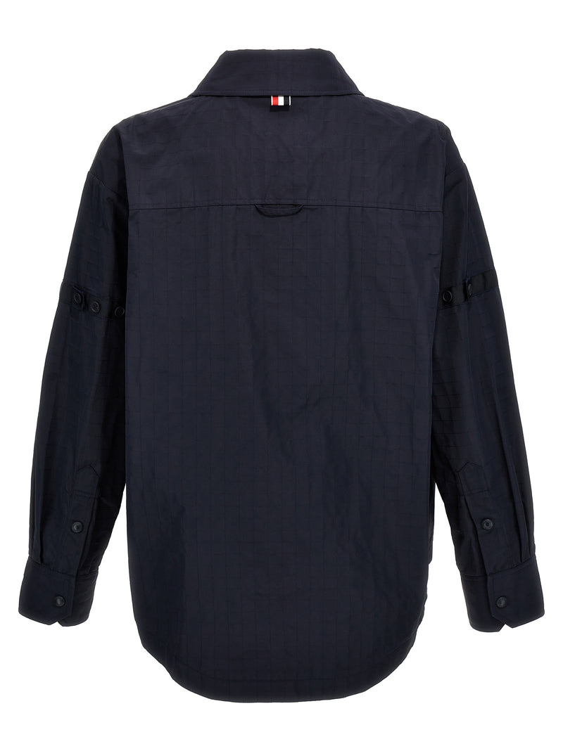 Thom Browne Blue Polyamide Overshirt