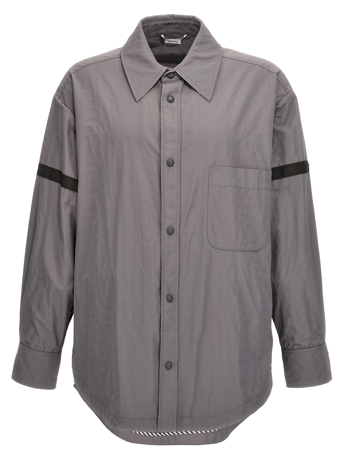 Thom Browne Gray Polyamide Blouse - Stylish Overshirt