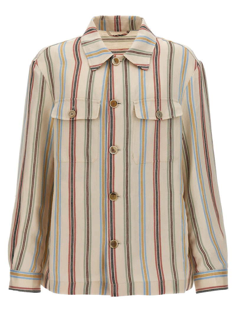Etro Multicolor Linen Blouse - Stylish Overshirt for Men