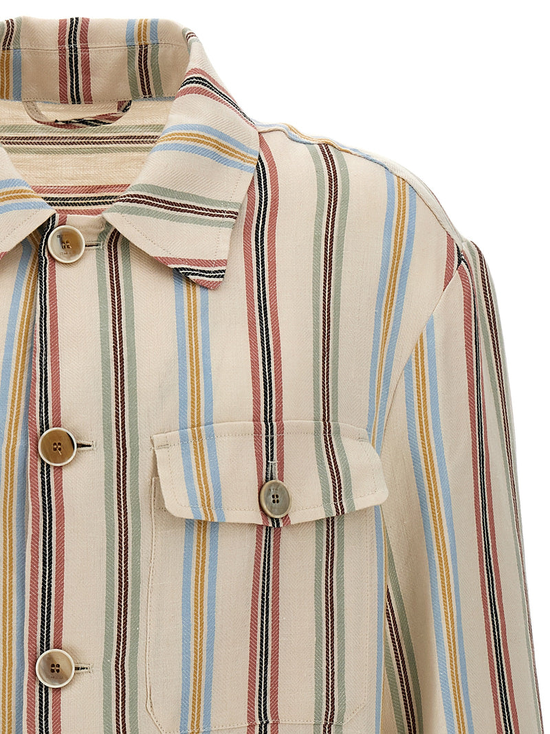 Etro Multicolor Linen Blouse - Stylish Overshirt for Men