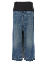 Stella McCartney Blue Cotton Mini Skirt - Elegant and Trendy