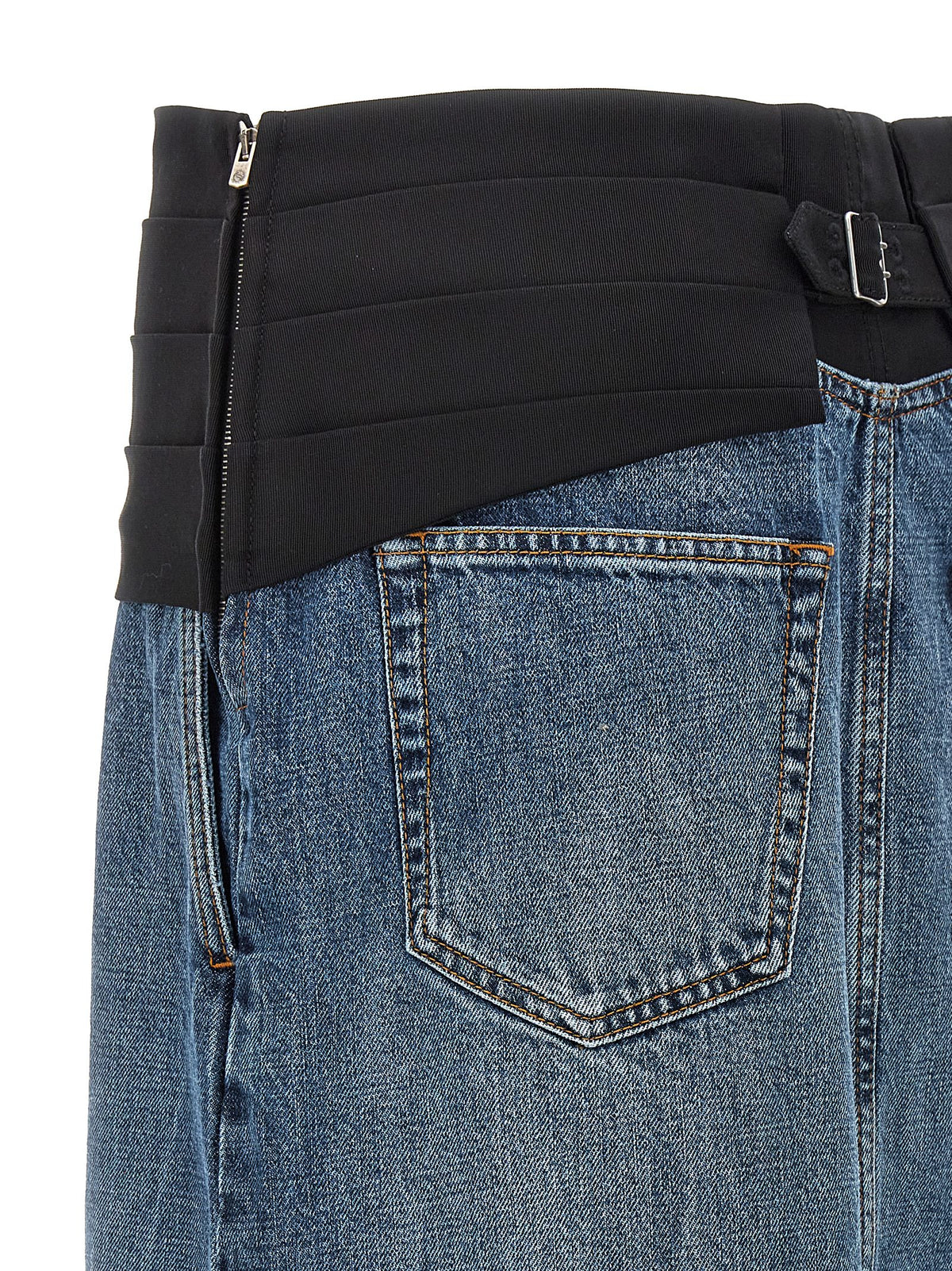 Stella McCartney Blue Cotton Mini Skirt - Elegant and Trendy