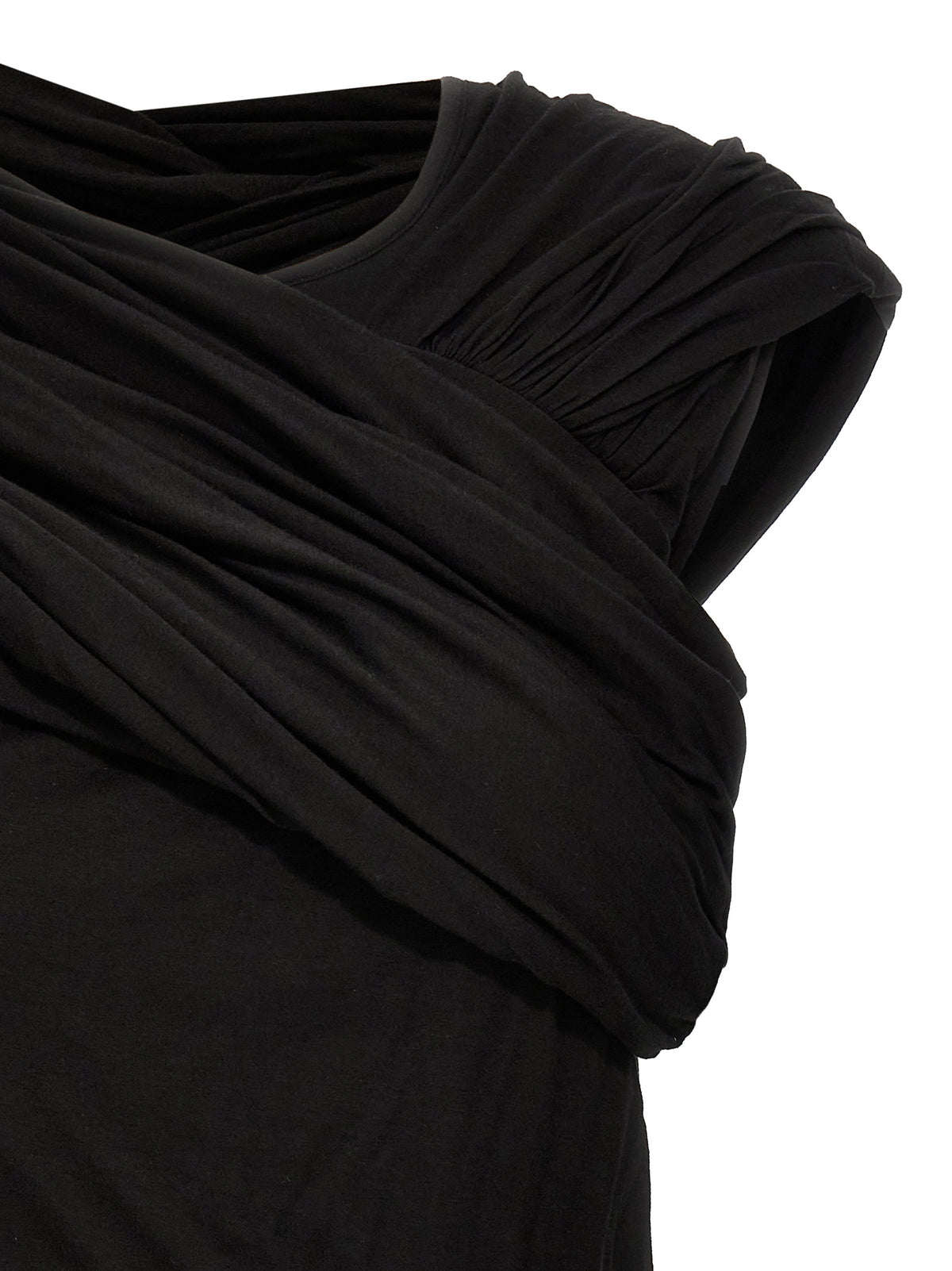 Rick Owens Black Cotton Harness Tank Top for Women