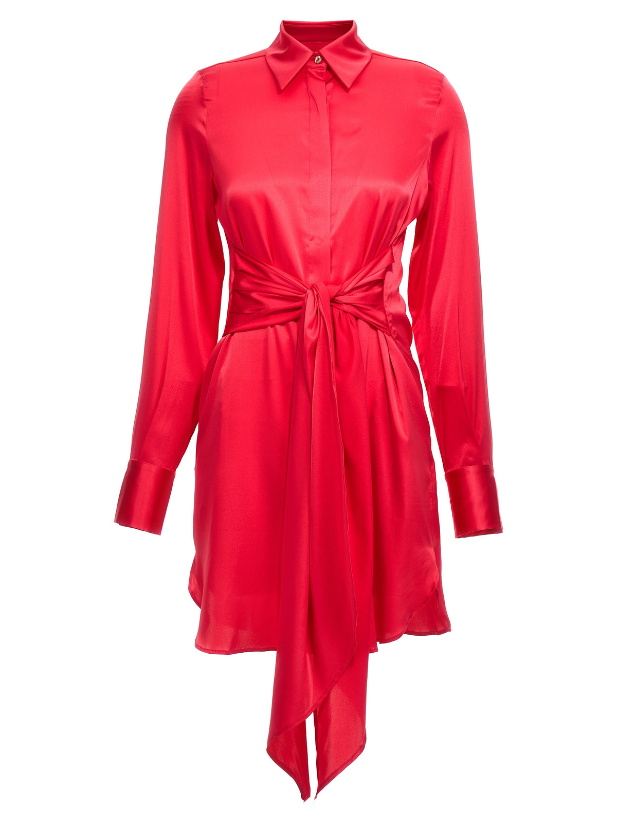 LE TWINS Cervia Fuchsia Silk Short Dress for Women