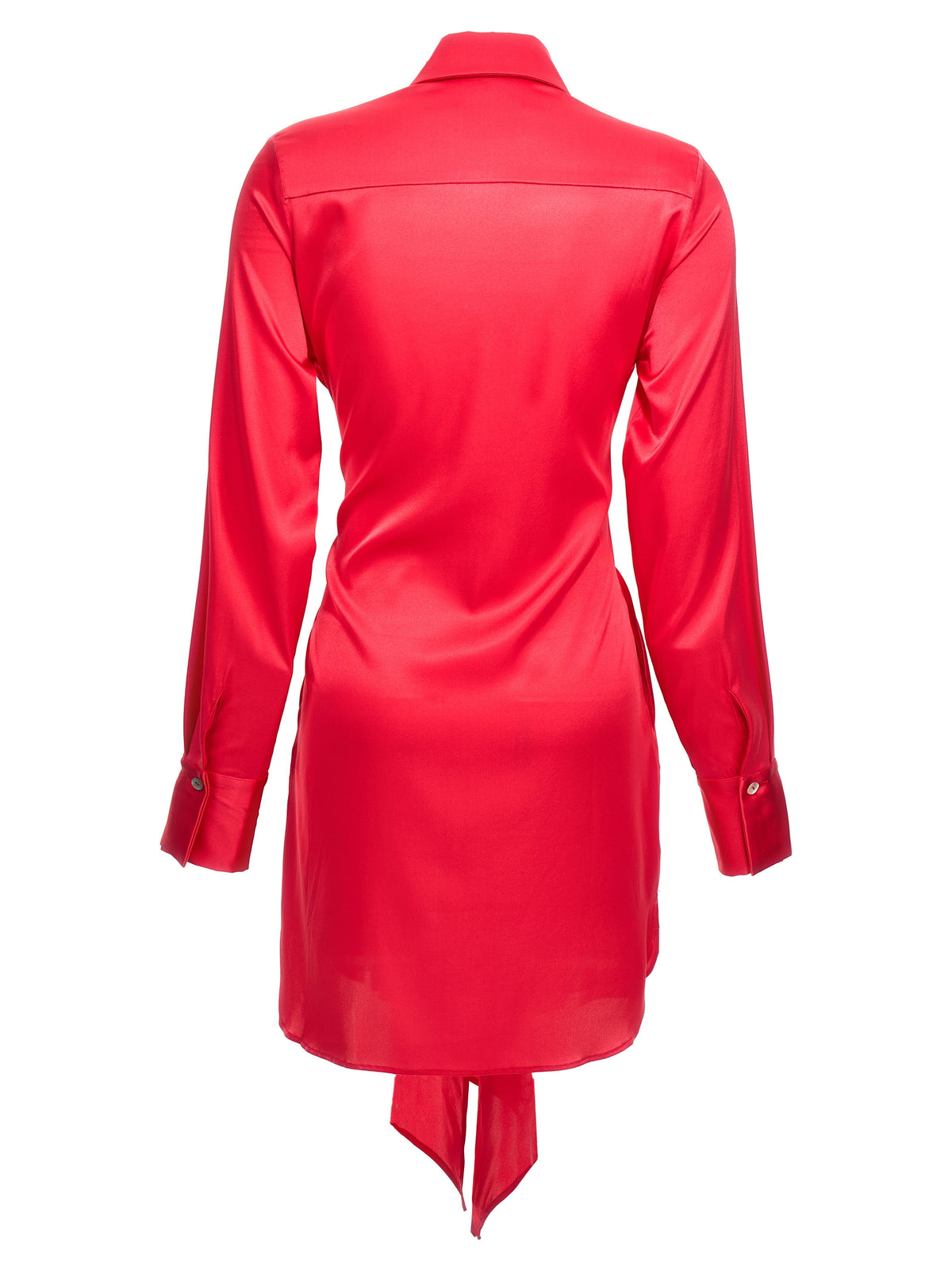 LE TWINS Cervia Fuchsia Silk Short Dress for Women