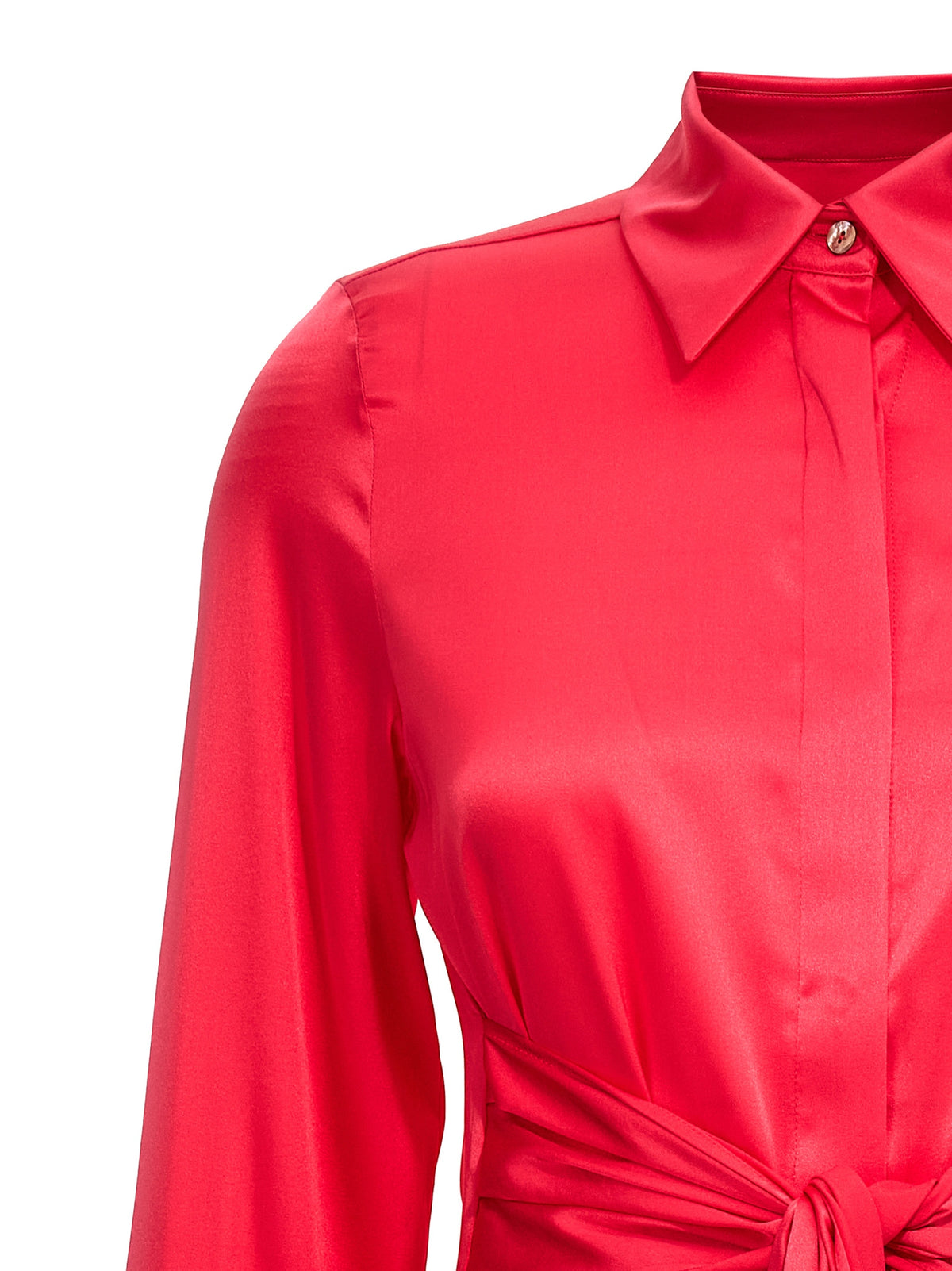 LE TWINS Cervia Fuchsia Silk Short Dress for Women
